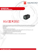 固定式ボックス型 高温対応サーモカメラ HM-TD2A67H1-15／Q