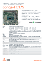 COM Express Compact Type 6: conga-TC175