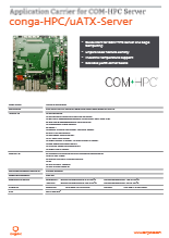 COM-HPC Server用Micro-ATX キャリアボード: conga-HPC/uATX-Server データシート