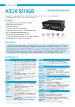 産業用ファンレス組込みPC SINTRONES ABOX-5210GB 製品カタログ
