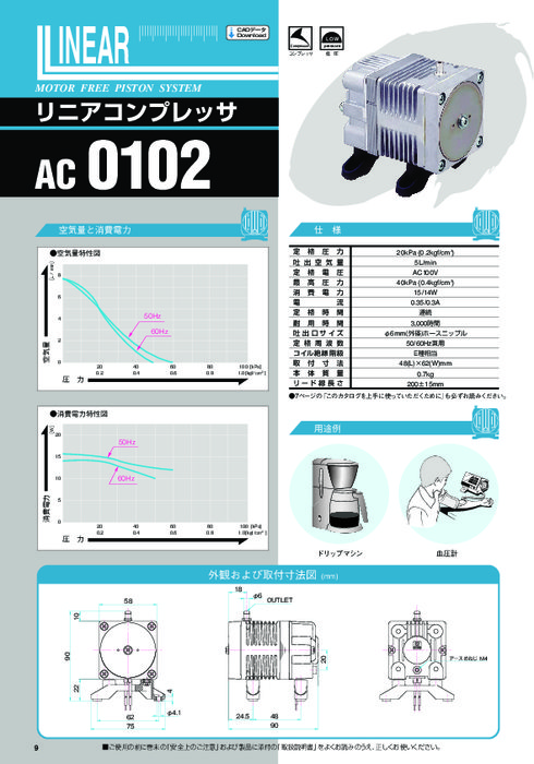 低圧コンプレッサ AC0102