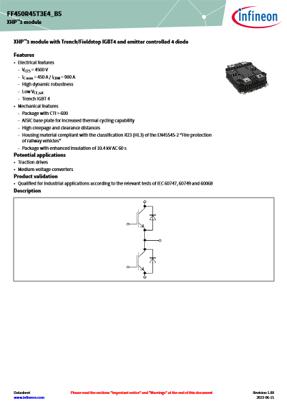 4.5 kV XHP™ 3 IGBTモジュール
