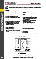 【半導体継続供給】アナログ・デバイセズ スイッチ HMC1027 データシート