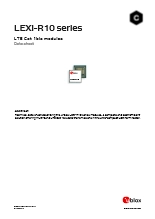 u-blox社製LTE Cat 1bisモジュール LEXI-R10
