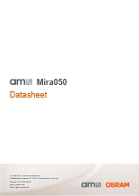 ams OSRAM社製 NIR強化型グローバル・シャッター・イメージセンサ Mira050