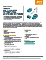 TE Connectivity社製 GEMnetマルチギガビット差動コネクタ