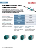 Molex社製 高速HFM相互接続システム