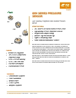TE Connectivity／Measurement Specialties 高精度メディア分離型圧力センサ 8XH