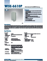 Advantech社製 16チャネル産業用LoRaWANゲートウェイ WISE-6610P