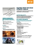 TE Connectivity社製 高電圧電源ケーブル RayFlite RFHVE