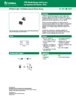 0.4pF 11A 双方向ダイオードアレイ SP4322シリーズ