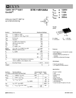 650V 1200V XPT(エクストリームライト パンチスルー)IGBT Trenchシリーズ IXYK110N120A4