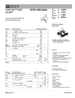 650V 1200V XPT(エクストリームライト パンチスルー)IGBT Trenchシリーズ IXYN110N120A4