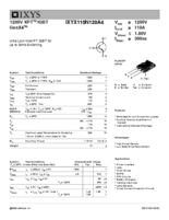 650V 1200V XPT(エクストリームライト パンチスルー)IGBT Trenchシリーズ IXYX110N120A4