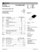 600V～700V パワーMOSFET X2-Classシリーズ　IXTQ48N65X2M