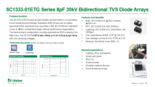 8pF 30kV 双方向ディスクリートTVS SC1333-01ETGシリーズ 英語版サマリー