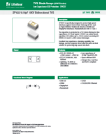 0.18pF 15KV 双方向TVS SP4337シリーズ