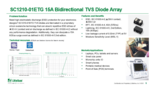 5V 15A TVSダイオードアレイ SC1210-01ETGシリーズ　サマリー
