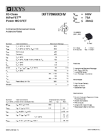 150～650V Nチャネル ウルトラジャンクション パワーMOSFET X3-Classシリーズ IXFT78N60X3HV