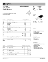 150～650V Nチャネル ウルトラジャンクション パワーMOSFET X3-Classシリーズ IXFH98N60X3