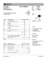 150～650V Nチャネル ウルトラジャンクション パワーMOSFET X3-Classシリーズ IXFP36N60X3