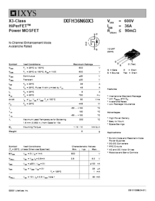 150～650V Nチャネル ウルトラジャンクション パワーMOSFET X3-Classシリーズ IXFH36N60X3