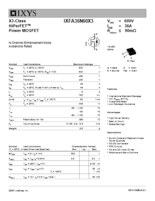 150～650V Nチャネル ウルトラジャンクション パワーMOSFET X3-Classシリーズ IXFA36N60X3