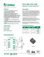 ハイサイド／ローサイドゲートドライバ　LF2110B／LF2113B