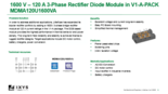 三相整流ダイオードモジュール MDMA120U1600VA　サマリー