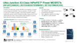150～650V Nチャネル ウルトラジャンクション パワーMOSFET X3-Classシリーズ　サマリー