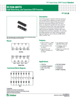 8チャネル 0.3pF 22kV ダイオードアレイ SC7538-08UTGシリーズ