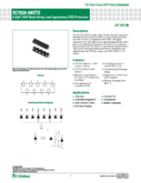 8チャネル 0.32pF 12kv ダイオードアレイ SC7520-08UTGシリーズ