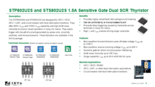 1.5Amp 高感度ゲート Dual SCR STP802U2Sxシリーズ　サマリー