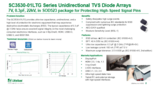 7V 0.3pF 22kV 一方向TVSダイオード SC3530-01LTGシリーズ　サマリー