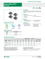 表面実装PolySwitch復帰型PPTC 3425Lシリーズ