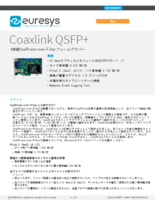 4接続CoaXPress-over-Fiberフレームグラバー Coaxlink QSFP＋