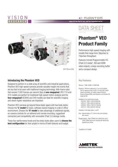 高速カメラ Phantom VEO