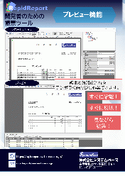 開発者向け帳票ツール RapidReport(ラピッドレポート)