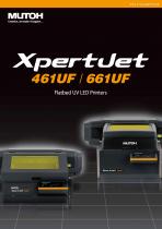 小型フラットベッド UV LED プリンタ XpertJet 461UF/661UF