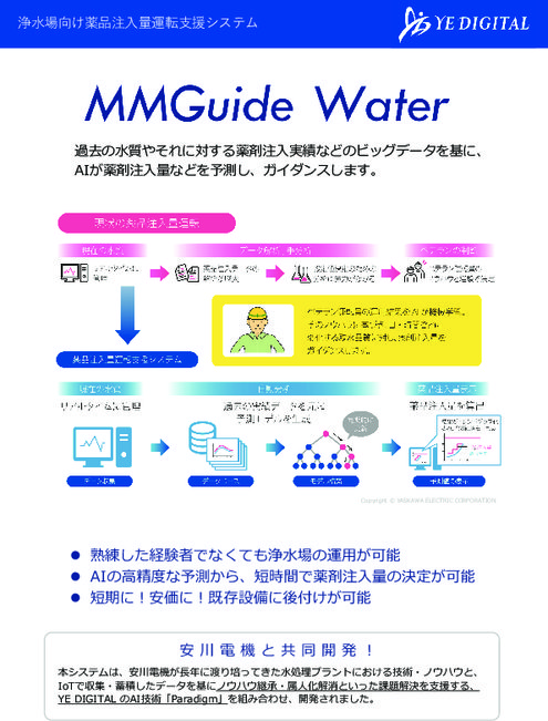 浄水場向け水処理ソリューション MMGuide Water
