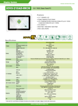 10.1インチRISCベースパネルPC IOVU-210AR-RK39