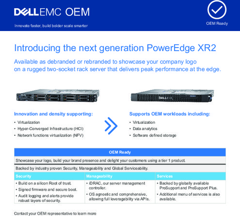 1Uラガダイズサーバー POWEREDGE XR2 RUGGED SERVER