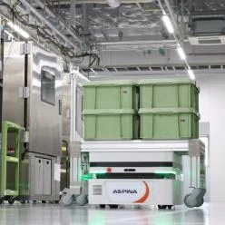 製造現場向け自動搬送ロボット AspinaAMR300L