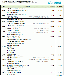 ProductNavi　特集スケジュール