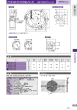 防塵・防水ACファンモーター P17E10H-TP-GTEWシリーズ