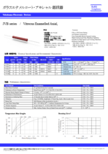 ガラスエナメルコート・アキシャル抵抗器 JVBシリーズ