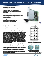 FIU(障害挿入ユニット)スイッチ・モジュール 40-205(PXI)／42-205(PXIe)