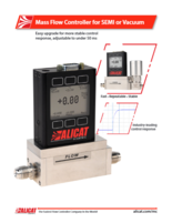 ALICAT (アリキャット)マスフローコントローラー『MCE/MCVシリーズ』(SEMI規格対応/真空用)(英語)