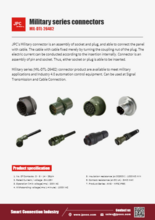 JPC Connectivity MIL-DTL-26482規格に準拠した軍用コネクタ