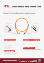 JPC Connectivity EDM-TL300 RA Plug大電流高電圧ケーブル